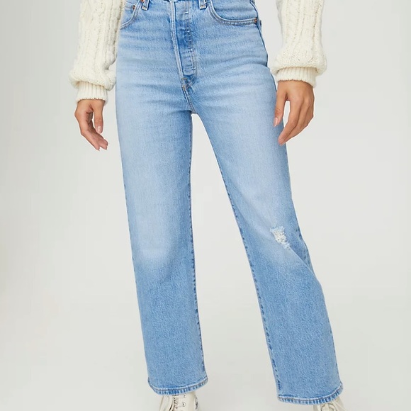 ❗️SOLD❗️Levi’s Ribcage Straight Jeans Size 26 - Picture 2 of 11